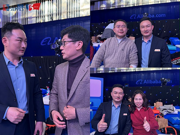 楊元嘉與三位專業評委交流合影